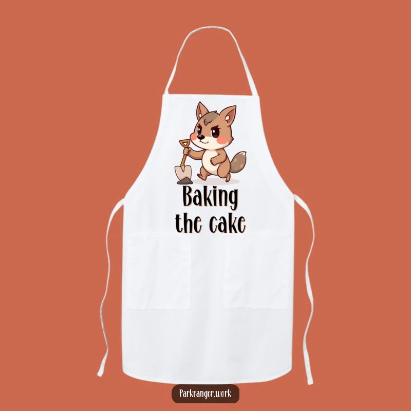 Funny Chef Apron: Determined Shovel Helper, Hilarious Funny Gift!