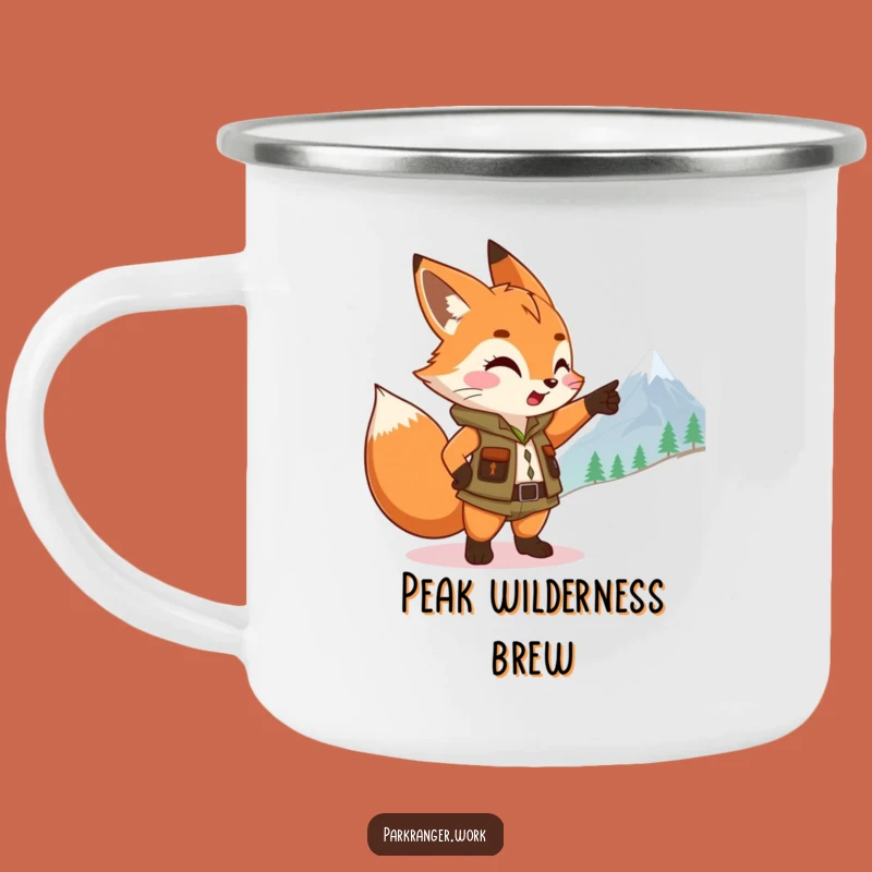 Funny Fox Ranger Camping Mug: Adventure Fuel, Hilarious Gift