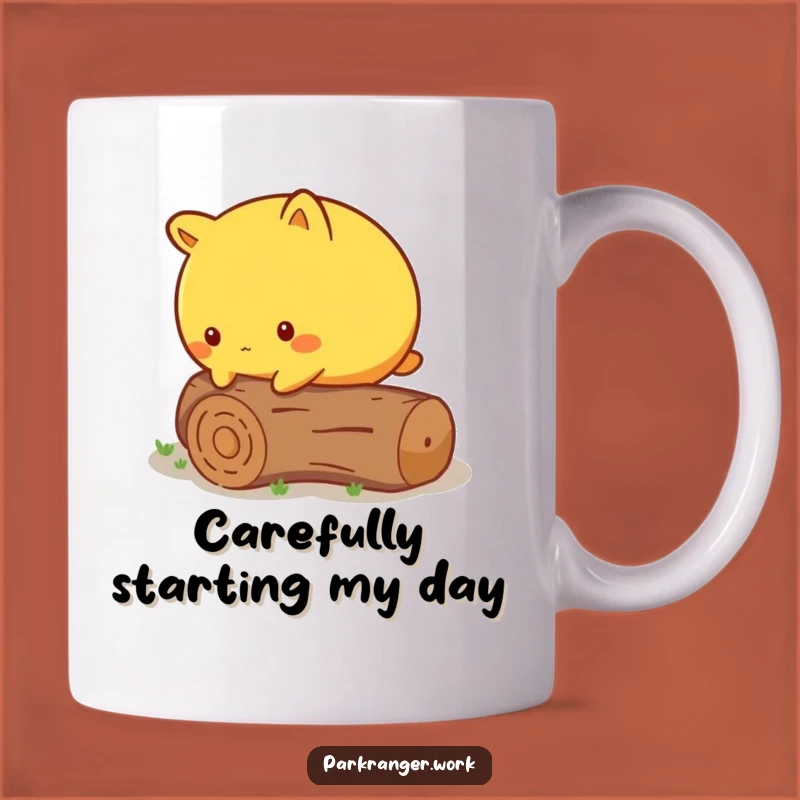 Funny Cautious Animal Mug: Overcoming Obstacles, Perfect Gift for the Careful