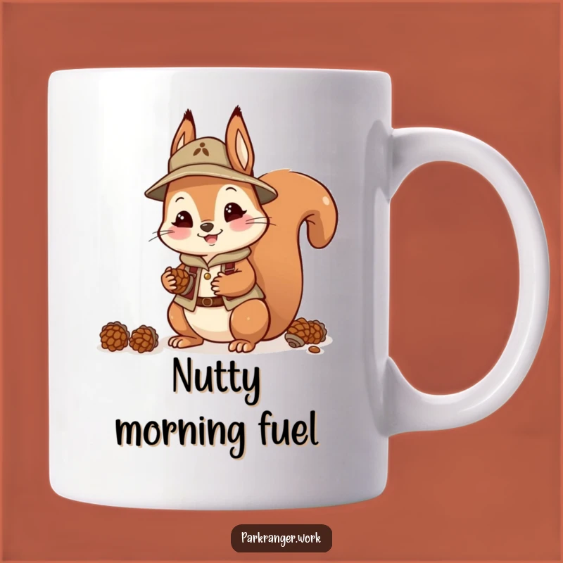 Funny Squirrel Ranger Mug: Gathering Joy, Hilarious Gift