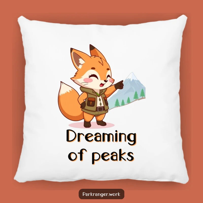 Funny Fox Ranger Pillow: Cozy Adventure Companion, Gift Idea
