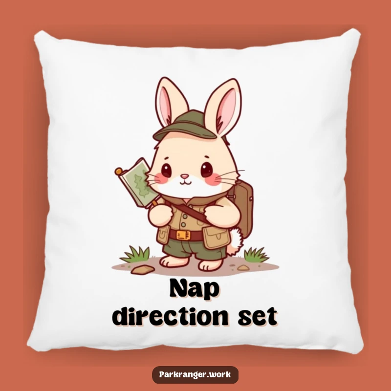 Funny Bunny Ranger Pillow: Cozy Motivation, Hilarious Gift