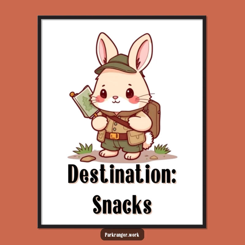 Funny Bunny Ranger Digital Art: Instant Determination, Hilarious Gift