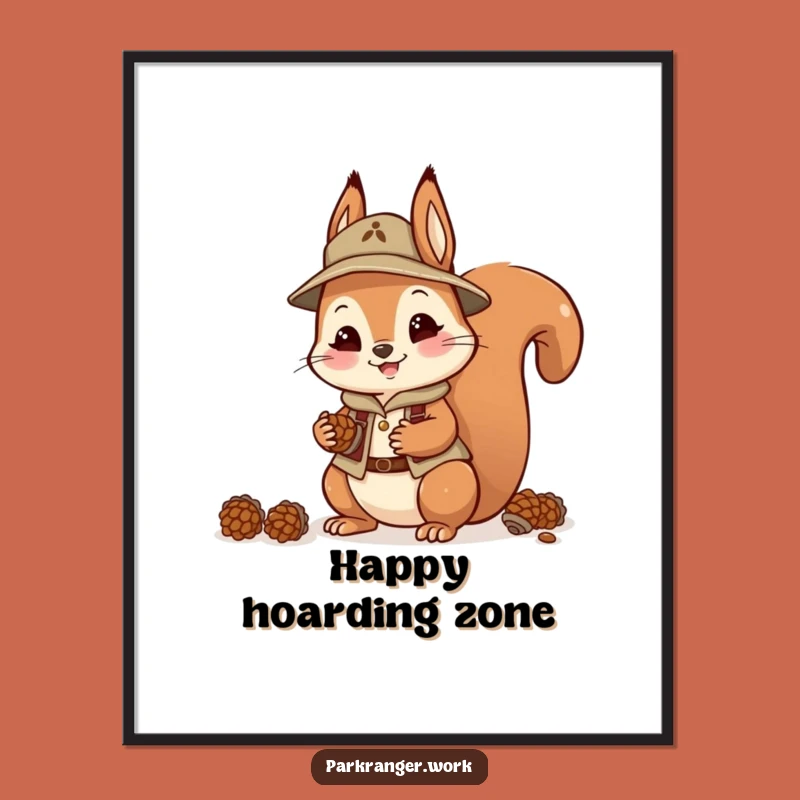 Funny Squirrel Ranger Digital Art: Instant Cheer, Hilarious Gift