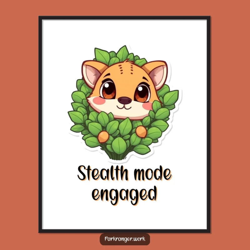 Funny Animal Digital Art: Peeking Eyes, Instant Funny Gift Download!