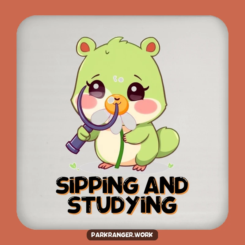 Funny Nature Detective Coaster Set: Curious Animal, Perfect Table Gift