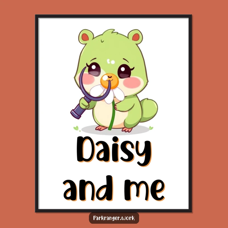 Funny Nature Detective Poster: Curious Animal, Perfect Wall Art Gift