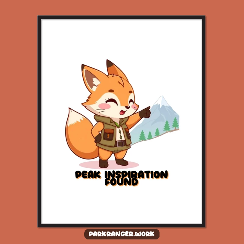 Funny Fox Ranger Poster: Inspire Adventure, Hilarious Wall Art