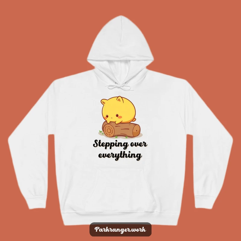 Cozy Funny Cautious Animal Hoodie: Overcoming Obstacles, Perfect Warm Gift