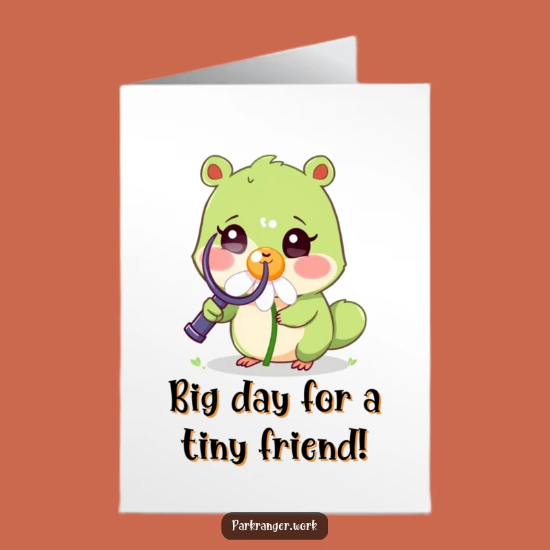 Free Printable Birthday Card: Green Animal & Daisy Fun, Humorous Downloadable Gift