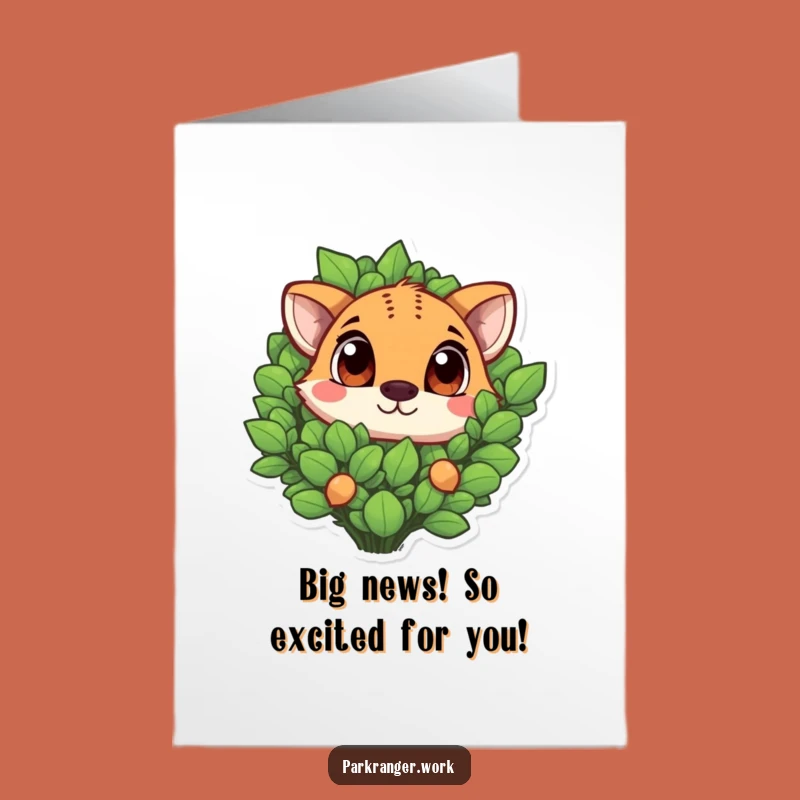 Free Printable Funny Congrats Card: Expressive Animal Peeking, Humorous Downloadable Gift