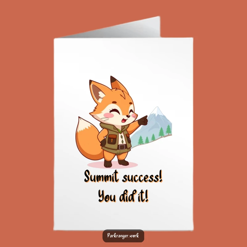 Free Printable Fox Ranger Congrats Card - Exciting Downloadable Gift